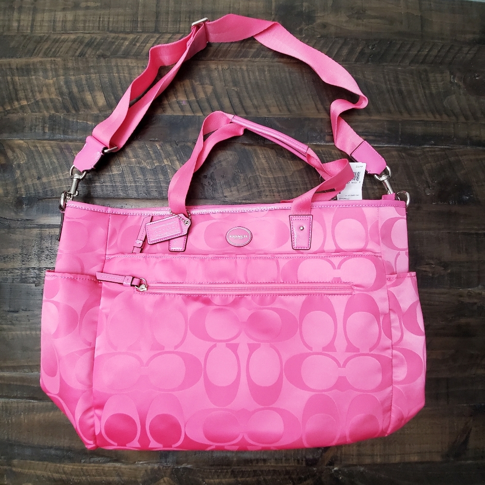 COACH Hot Pink Diaper Bag - Picture 3 of 11